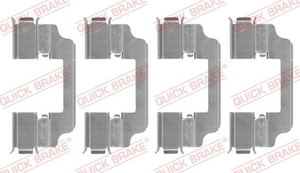 QUICK BRAKE 109-0154 - ZESTAW INST. KLOCKÓW HAM. BMW T. 3-4-5-6-7-8-X3-X4-X5-X6-X7-IX 15-