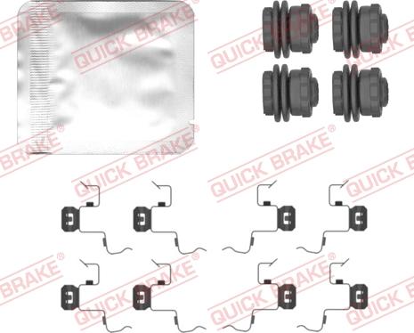 QUICK BRAKE 109-0156 - ZESTAW INST. KLOCKÓW HAM. OPEL T. COMBO-CORSA 18-