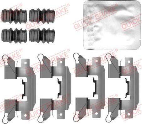 QUICK BRAKE 109-0151 — Zestaw akcesoriów, klocki hamulcowe