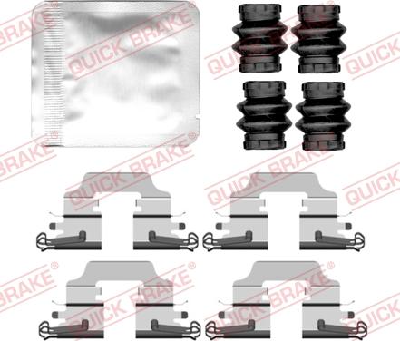 QUICK BRAKE 109-0158 — Zestaw akcesoriów, klocki hamulcowe