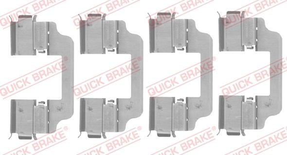 QUICK BRAKE 109-0153 — Zestaw akcesoriów, klocki hamulcowe