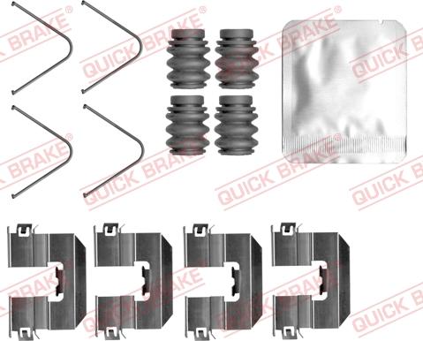 QUICK BRAKE 109-0165 - Zestaw montażowy klocka hamulcowego