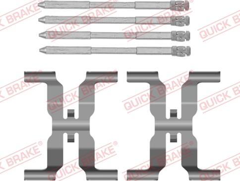 QUICK BRAKE 109-0166 — Zestaw akcesoriów, klocki hamulcowe