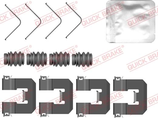 QUICK BRAKE 109-0160 - ZESTAW INST. KLOCKÓW HAM. VOLVO T. XC40 2.0 17-