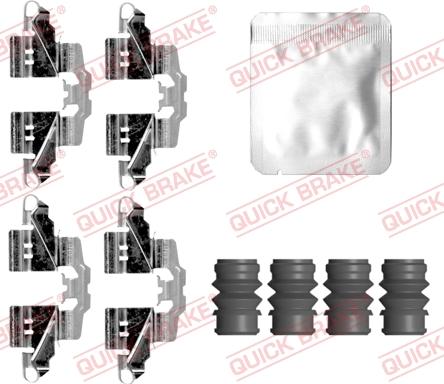 QUICK BRAKE 109-0161 — Zestaw akcesoriów, klocki hamulcowe