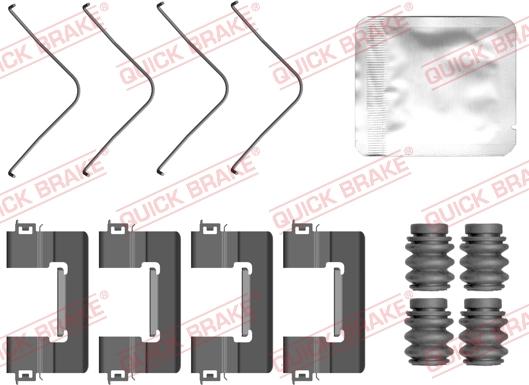 QUICK BRAKE 109-0163 — Zestaw akcesoriów, klocki hamulcowe
