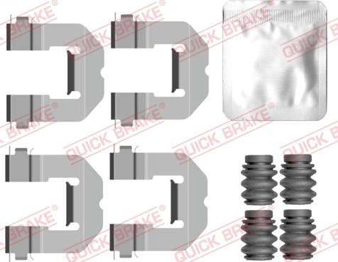 QUICK BRAKE 109-0162 — Zestaw akcesoriów, klocki hamulcowe