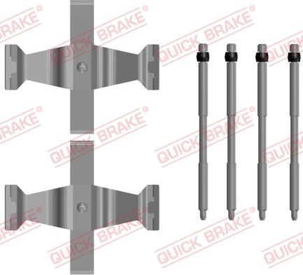 QUICK BRAKE 1090109 — Zestaw akcesoriów, klocki hamulcowe