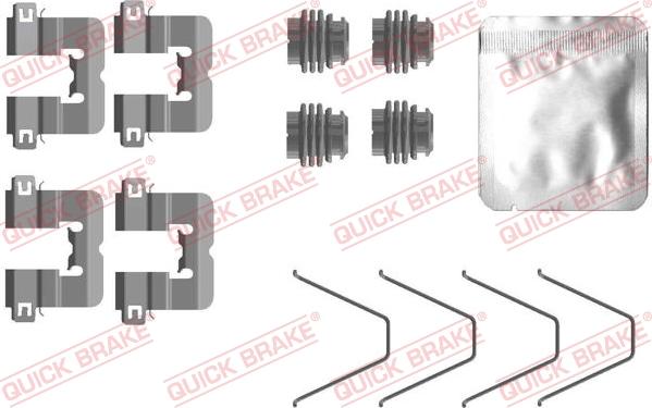 QUICK BRAKE 1090114 - ZESTAW INST. KLOCKÓW HAM. KIA T. CEED-PROCEED-XCEED 18-