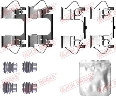 QUICK BRAKE 1090116 - Zestaw montażowy klocka hamulcowego