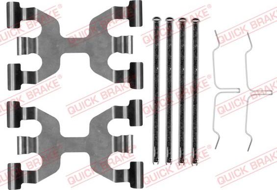 QUICK BRAKE 109-0189 — Zestaw akcesoriów, klocki hamulcowe