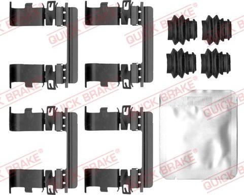 QUICK BRAKE 109-0185 — Zestaw akcesoriów, klocki hamulcowe