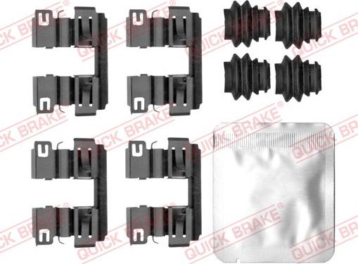 QUICK BRAKE 109-0186 — Zestaw akcesoriów, klocki hamulcowe