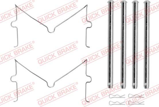 QUICK BRAKE 109-0180 — Zestaw akcesoriów, klocki hamulcowe