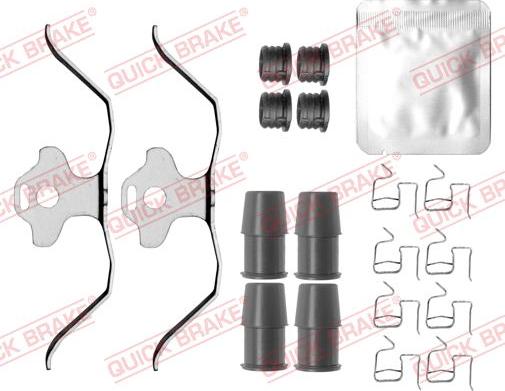 QUICK BRAKE 109-0181 — Zestaw akcesoriów, klocki hamulcowe