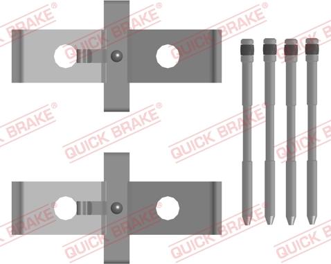 QUICK BRAKE 109-0136 — Zestaw akcesoriów, klocki hamulcowe