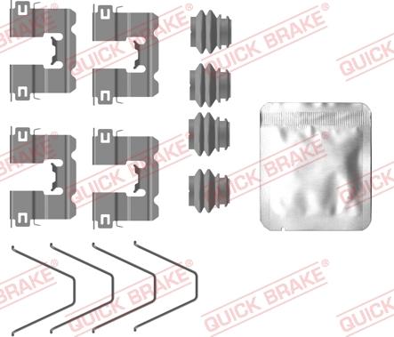 QUICK BRAKE 109-0137 — Zestaw akcesoriów, klocki hamulcowe