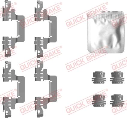 QUICK BRAKE 109-0129 — Zestaw akcesoriów, klocki hamulcowe