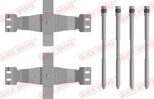 QUICK BRAKE 109-0122 — Zestaw akcesoriów, klocki hamulcowe