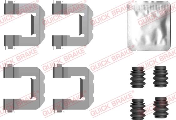 QUICK BRAKE 109-0127 — Zestaw akcesoriów, klocki hamulcowe