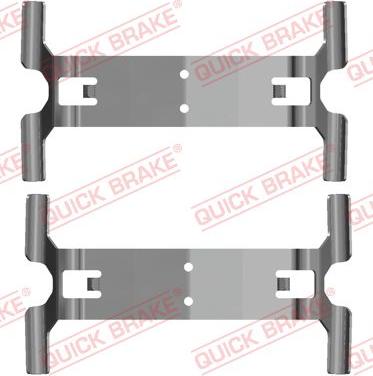 QUICK BRAKE 109-0204 — Zestaw akcesoriów, klocki hamulcowe