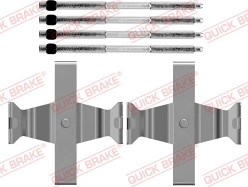 QUICK BRAKE 109-0205 — Zestaw akcesoriów, klocki hamulcowe