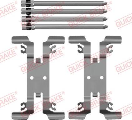 QUICK BRAKE 109-0206 — Zestaw akcesoriów, klocki hamulcowe