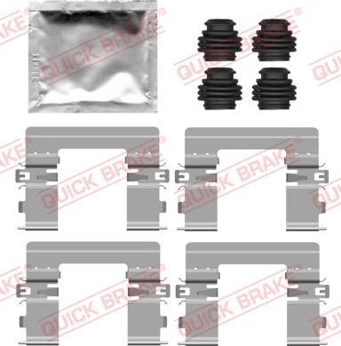 QUICK BRAKE 109-0200 — Zestaw akcesoriów, klocki hamulcowe