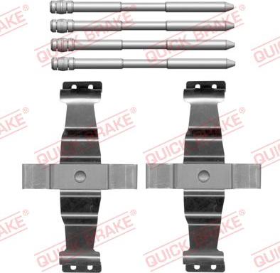 QUICK BRAKE 109-0203 — Zestaw akcesoriów, klocki hamulcowe