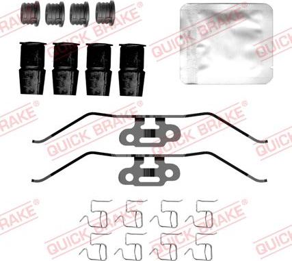QUICK BRAKE 109-0202 — Zestaw akcesoriów, klocki hamulcowe