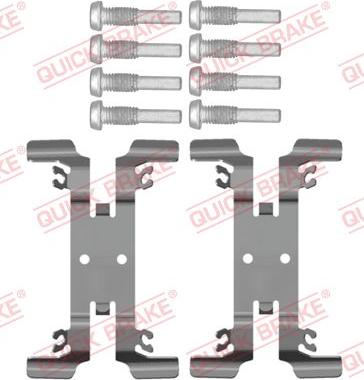 QUICK BRAKE 109-0207 — Zestaw akcesoriów, klocki hamulcowe