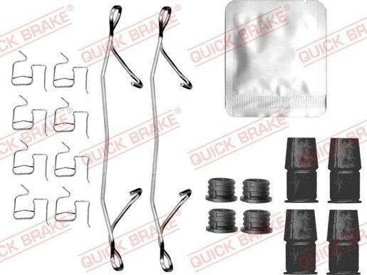 QUICK BRAKE 109-0219 — Zestaw akcesoriów, klocki hamulcowe