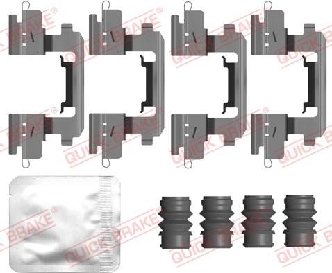QUICK BRAKE 109-0210 — Zestaw akcesoriów, klocki hamulcowe