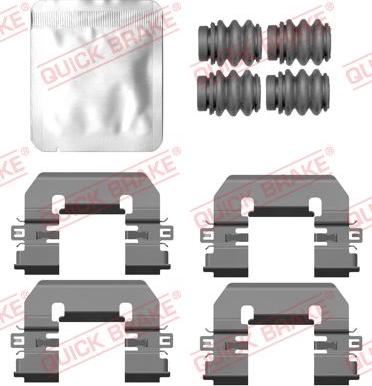 QUICK BRAKE 109-0212 — Zestaw akcesoriów, klocki hamulcowe
