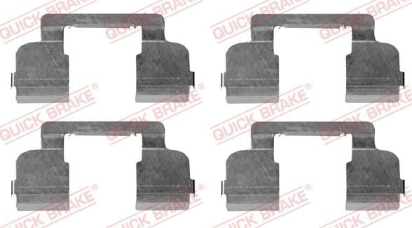 QUICK BRAKE 1091698 - ZESTAW INST. KLOCKÓW HAM. DACIA P. LOGAN-SANDERO 06-