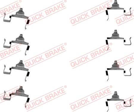 QUICK BRAKE 1091697 - ZESTAW INST. KLOCKÓW HAM. KIA P. RETONA-SPORTAGE 98-03