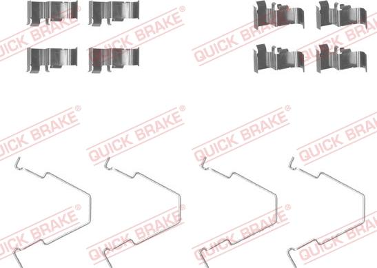 QUICK BRAKE 1091652 — Zestaw akcesoriów, klocki hamulcowe