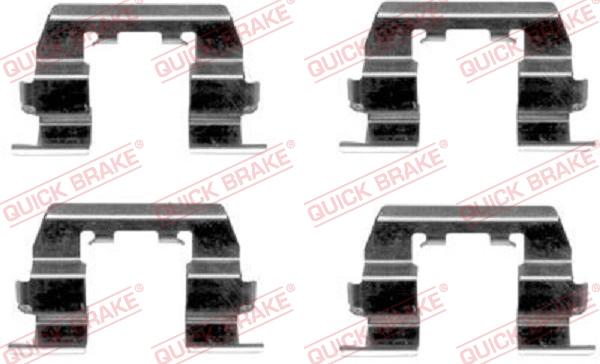QUICK BRAKE 1091669 — Zestaw akcesoriów, klocki hamulcowe