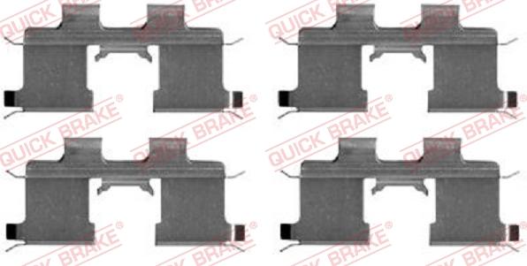 QUICK BRAKE 1091667 - Zestaw montażowy klocka hamulcowego