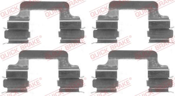 QUICK BRAKE 1091610 — Zestaw akcesoriów, klocki hamulcowe