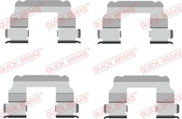 QUICK BRAKE 1091689 — Zestaw akcesoriów, klocki hamulcowe