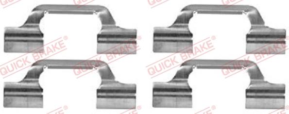 QUICK BRAKE 1091685 - ZESTAW INST. KLOCKÓW HAM. VW T. BORA-GOLF 98-06