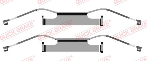 QUICK BRAKE 1091680 — Zestaw akcesoriów, klocki hamulcowe