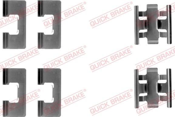 QUICK BRAKE 1091091 — Zestaw akcesoriów, klocki hamulcowe