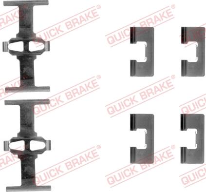 QUICK BRAKE 1091092 — Zestaw akcesoriów, klocki hamulcowe