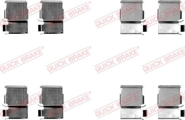 QUICK BRAKE 1091033 - Zestaw montażowy klocka hamulcowego