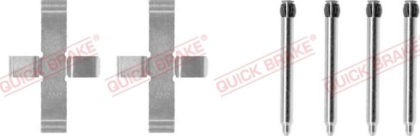 QUICK BRAKE 1091076 - ZESTAW INST. KLOCKÓW HAM. OPEL T. OMEGA-SENATOR 86-94