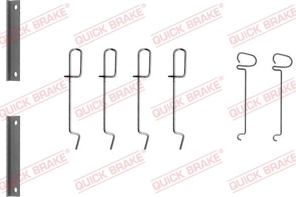 QUICK BRAKE 1091070 - ZESTAW INST. KLOCKÓW HAM. RENAULT P. CLIO-RAPID-THALIA 91-