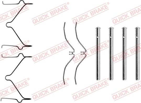 QUICK BRAKE 1091126 — Zestaw akcesoriów, klocki hamulcowe