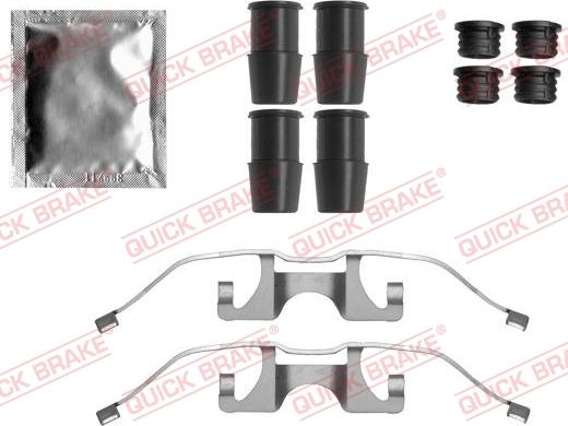 QUICK BRAKE 1091849 - ZESTAW INST. KLOCKÓW HAM. PEUGEOT P. 308-508 09-